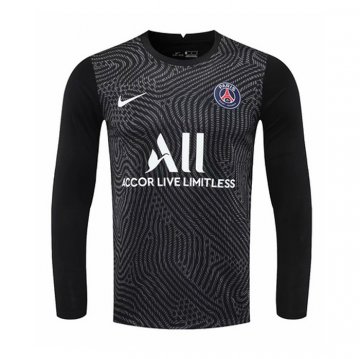 Maglia Paris Saint-germain Portiere Manica Lunga 20-21 Nero