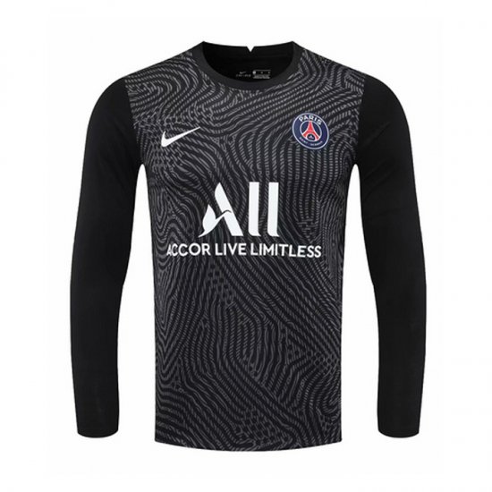 Maglia Paris Saint-germain Portiere Manica Lunga 20-21 Nero - Clicca l'immagine per chiudere
