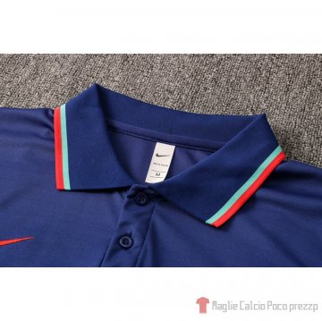 Maglia Polo Barcellona 2021 Blu