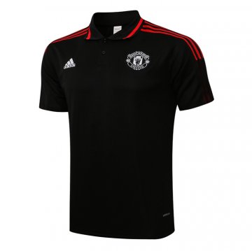 Maglia Polo Manchester United 21-22 Negro Y Rojo Maglia Polo Manchester United 21-22 Negro Y Rojo