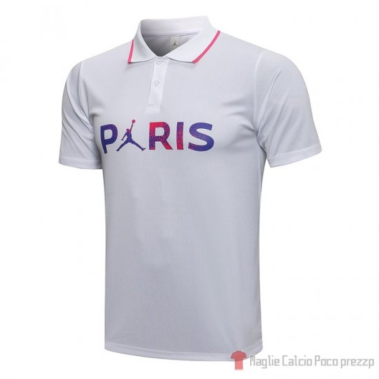 Polo Paris Saint-germain Jordan 21-22 Blanco - Clicca l'immagine per chiudere