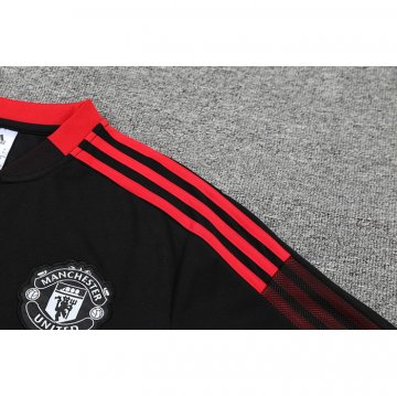 Maglia Polo Manchester United 22-23 Nero E Rosso