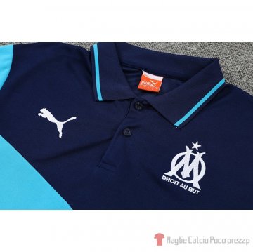 Maglia Polo Marsiglia 2022-23 Blu Marino