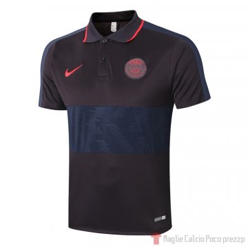 Maglia Polo Paris Saint-Germain 2020/2021 Nero e Blu Maglia Polo Paris Saint-Germain 2020/2021 Nero e Blu