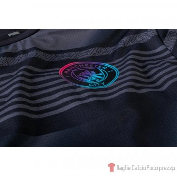Maglia Pre Partido Del Manchester City 2022 Nero