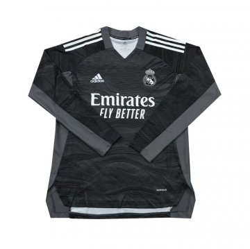 Maglia Real Madrid Portiere Manica Lunga 21-22 Nero Maglia Real Madrid Portiere Manica Lunga 21-22 Nero