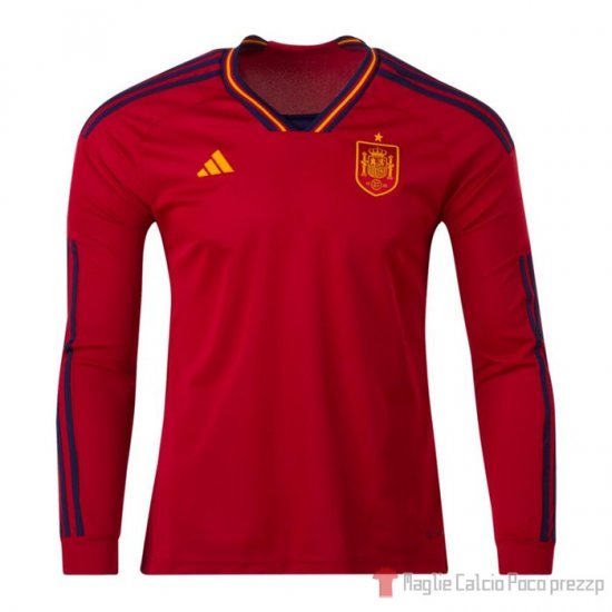 Maglia Spagna Home Manica Lunga 2022 - Clicca l'immagine per chiudere