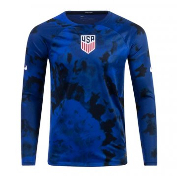 Maglia Stati Uniti Away Maniche Lunghe 2022 Maglia Stati Uniti Away Maniche Lunghe 2022