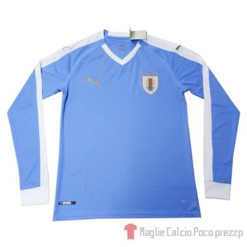 Maglia Uruguay Home Manica Lunga 2019 Maglia Uruguay Home Manica Lunga 2019