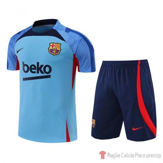 Tuta Da Track Barcellona Manica Corta 22-23 Blu - Pantalon Corto - Clicca l'immagine per chiudere