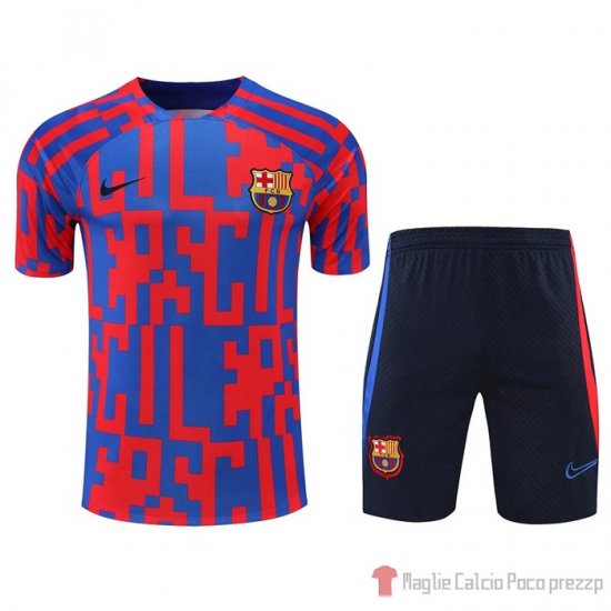 Tuta Da Track Barcellona Manica Corta 22-23 Rosso E Blu - Pantalon Corto - Clicca l'immagine per chiudere