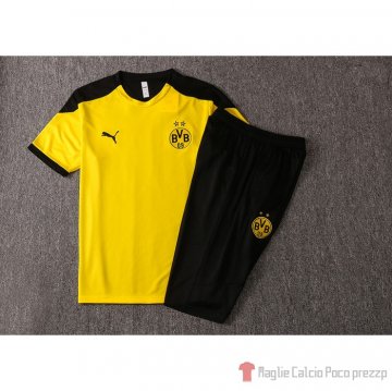 Tuta Da Track Borussia Dortmund Manica Corta 2020-21 Giallo