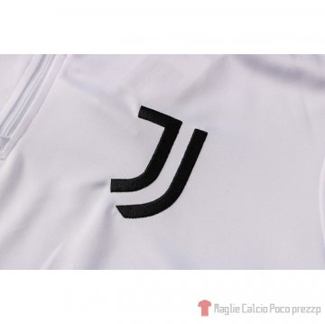 Tuta Da Track Felpa Juventus Bambino 2021-22 Bianco