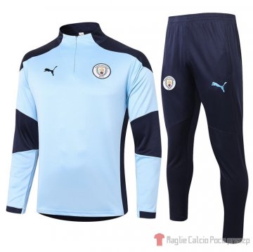 Tuta Da Track Felpa Manchester City 20-21 Blu