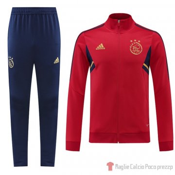 Tuta Da Track Giacca Ajax 22-23 Rosso Tuta Da Track Giacca Ajax 22-23 Rosso