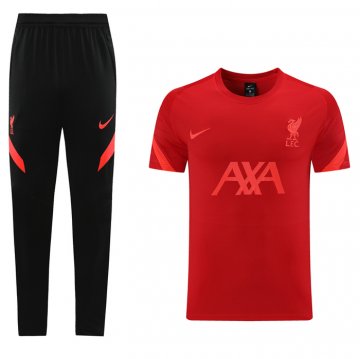 Tuta Da Track Liverpool Manica Corta 2021 Rosso