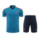 Tuta Da Track Manchester United Manica Corta 22-23 Blu - Pantalon Corto