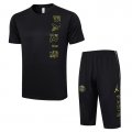 Tuta Da Track Paris Saint-germain Jordan Manica Corta 2023-24 Negro - Pantalon Corto