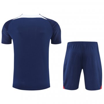 Tuta Da Track Paris Saint-germain Manica Corta 22-23 Blu - Pantalon Corto