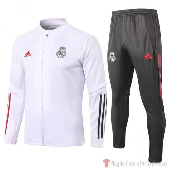 Tuta da Track Giacca Real Madrid 2020/2021 Bianco - Clicca l'immagine per chiudere