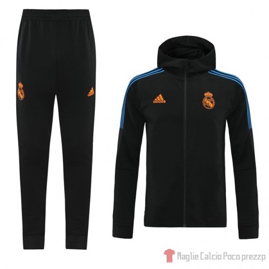 Tuta da Track Real Madrid 2021-22 Negro - Clicca l'immagine per chiudere