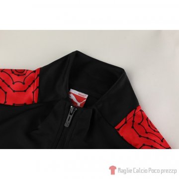 Tuta da Track Giacca Milan 2020-21 Negro Y Rojo