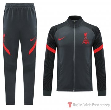 Tuta De Giacca Liverpool 20-21 Gris Oscuro Tuta De Giacca Liverpool 20-21 Gris Oscuro