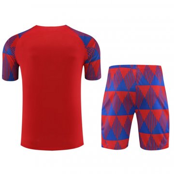 Tuta da Track Barcellona Manica Corta 23-24 Rojo - Pantalon Corto