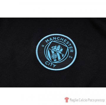 Tuta Manchester City Manica Corta 2022-23 Negro - Pantalon Corto
