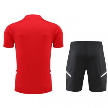 Chandal Del Manchester United Manica Corta 2022-23 Rojo - Pantalon Corto