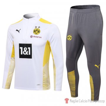 Tuta Da Track Felpa Borussia Dortmund 2021-22 Blanco