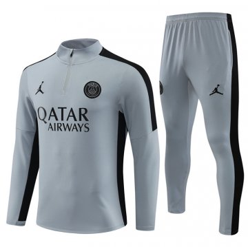 Felpa Della Tuta Paris Saint-germain Jordan Bambino 23-24 Gris