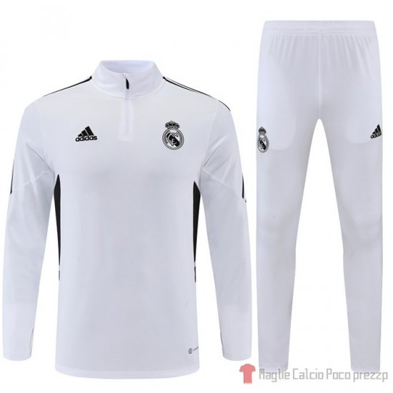 Felpa Della Tuta Real Madrid 2022-2023 Blanco - Clicca l'immagine per chiudere