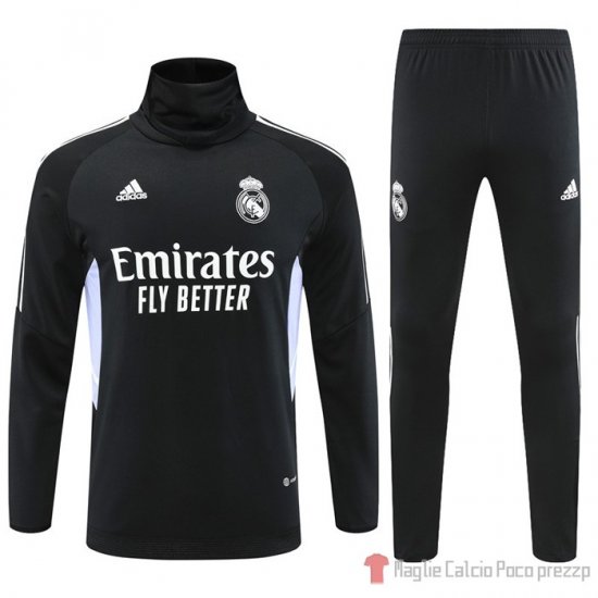 Felpa Della Tuta Real Madrid 2022 Negro - Clicca l'immagine per chiudere