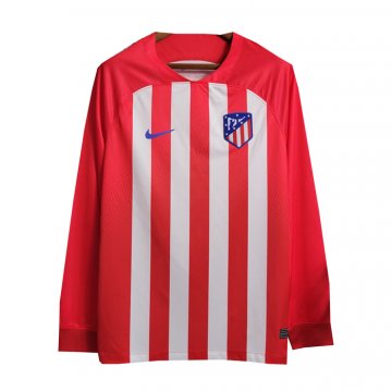 Maglia Atletico Madrid Home Maniche Lunghe 23-24 Maglia Atletico Madrid Home Maniche Lunghe 23-24