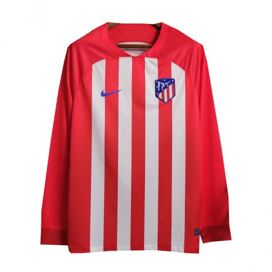 Maglia Atletico Madrid Home Maniche Lunghe 23-24 - Clicca l'immagine per chiudere