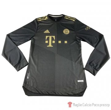 Maglia Bayern Munich Away Maniche Lunghe 21-22 Maglia Bayern Munich Away Maniche Lunghe 21-22