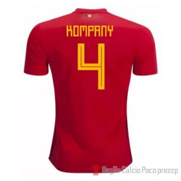 Maglia Belgio Giocatore Kompany Home 2018 Maglia Belgio Giocatore Kompany Home 2018