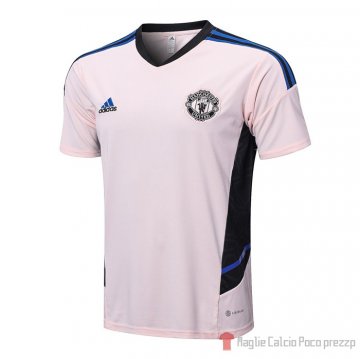 Maglia De Allenamento Manchester United 22-23 Rosa