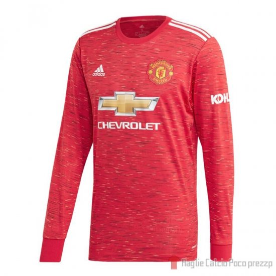 Maglia Manchester United Home Maniche Lunghe 20-21 - Clicca l'immagine per chiudere
