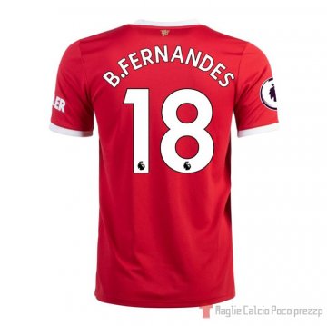Maglia Manchester United Giocatore B.fernandes Home 21-22 Maglia Manchester United Giocatore B.fernandes Home 21-22