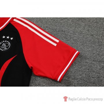 Maglia Polo Ajax 22-23 Nero E Rosso