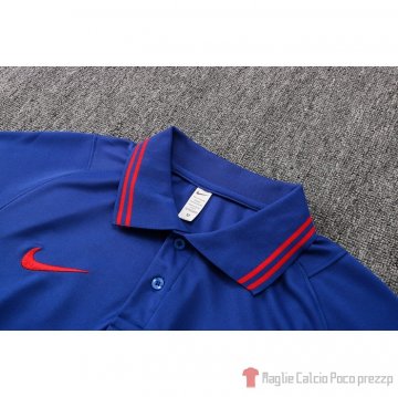 Maglia Polo Atletico Madrid 22-23 Blu