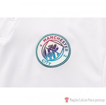 Maglia Polo Del Manchester City 21-22 Blanco