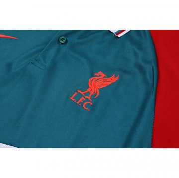 Maglia Polo Liverpool 22-23 Verde Bianco Rosso