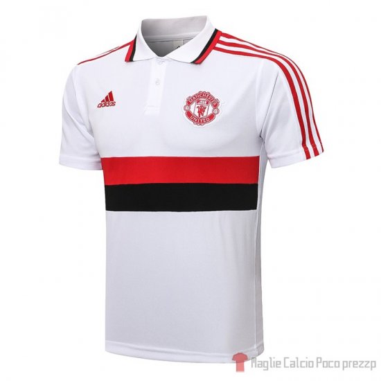 Maglia Polo Manchester United 2021-2022 Bianco - Clicca l'immagine per chiudere