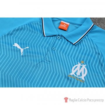 Maglia Polo Marsiglia 2022-23 Blu