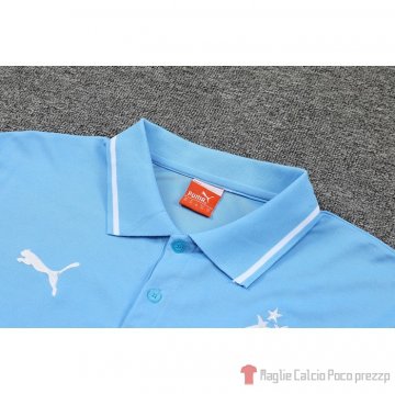 Maglia Polo Marsiglia 22-23 Blu E Bianco