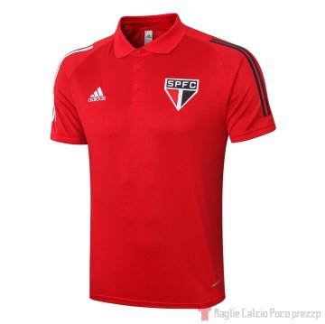 Maglia Polo Sao Paulo 2020/2021 Rosso Maglia Polo Sao Paulo 2020/2021 Rosso
