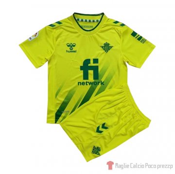 Maglia Real Betis Portiere Bambino 22-23 Giallo Maglia Real Betis Portiere Bambino 22-23 Giallo